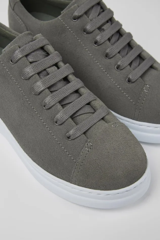 Women Runner Up Gray Nubuck Sneakers Camper Casual Shoes