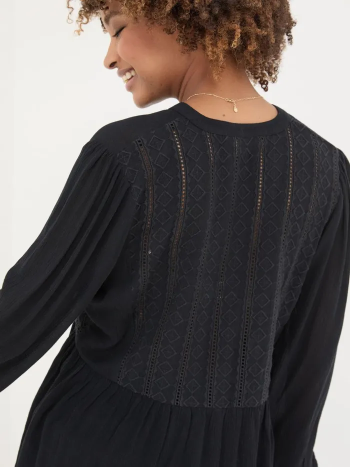 Women Shirts and Blouses Fat Face Black Lou Embroidered Blouse Women Shirts and Blouses Fat Face Black Lou Embroidered Blouse