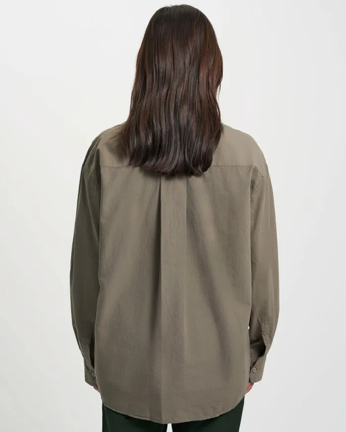 Women Shirts Colorful Standard Organic Oversized Shirt Dusty Olive