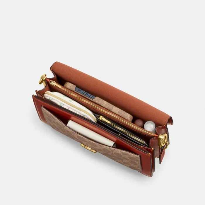 Women Shoulder Bags and Hobos Coach Tabby Shoulder Bag 26 In Signature Canvas Brasstanrust Women Shoulder Bags and Hobos Coach Tabby Shoulder Bag 26 In Signature Canvas Brasstanrust