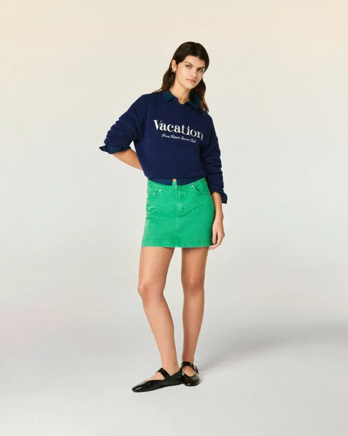 Women Skirts From Future Mini Skirt Tropical Green