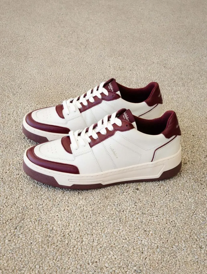 Women Sneakers Bobbies Miley Off White and Garnet Women Sneakers Bobbies Miley Off White and Garnet