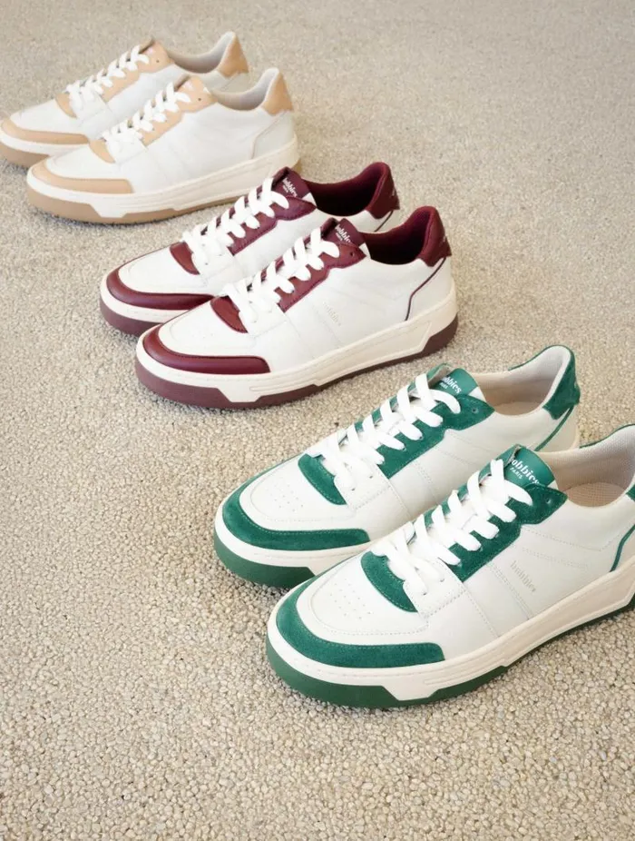 Women Sneakers Bobbies Miley Off White and Garnet Women Sneakers Bobbies Miley Off White and Garnet