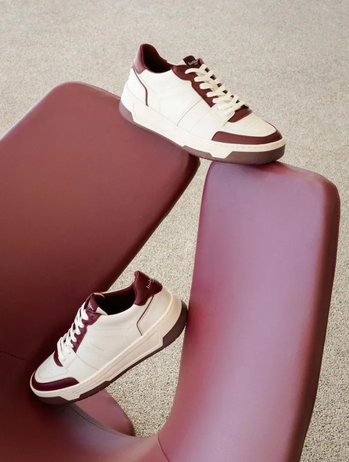 Women Sneakers Bobbies Miley Off White and Garnet Women Sneakers Bobbies Miley Off White and Garnet