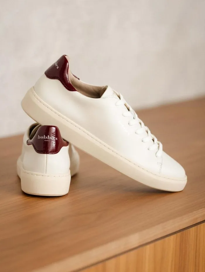 Women Sneakers Bobbies Sanna Off White and Nebbiolo Women Sneakers Bobbies Sanna Off White and Nebbiolo