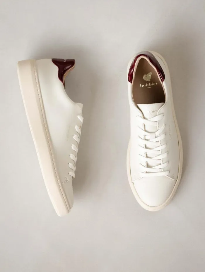 Women Sneakers Bobbies Sanna Off White and Nebbiolo Women Sneakers Bobbies Sanna Off White and Nebbiolo