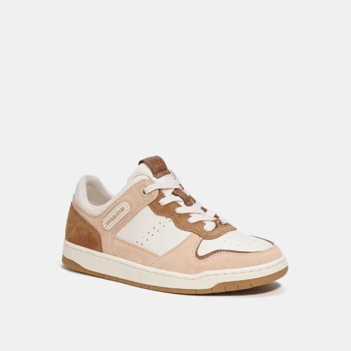 Women Sneakers Coach C201 Low Top Sneaker Chalkbeechwood