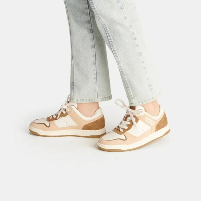 Women Sneakers Coach C201 Low Top Sneaker Chalkbeechwood