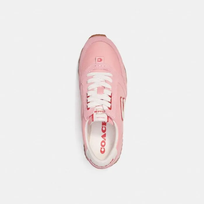 Women Sneakers Coach Runner Sneaker Bubblegumsport Red