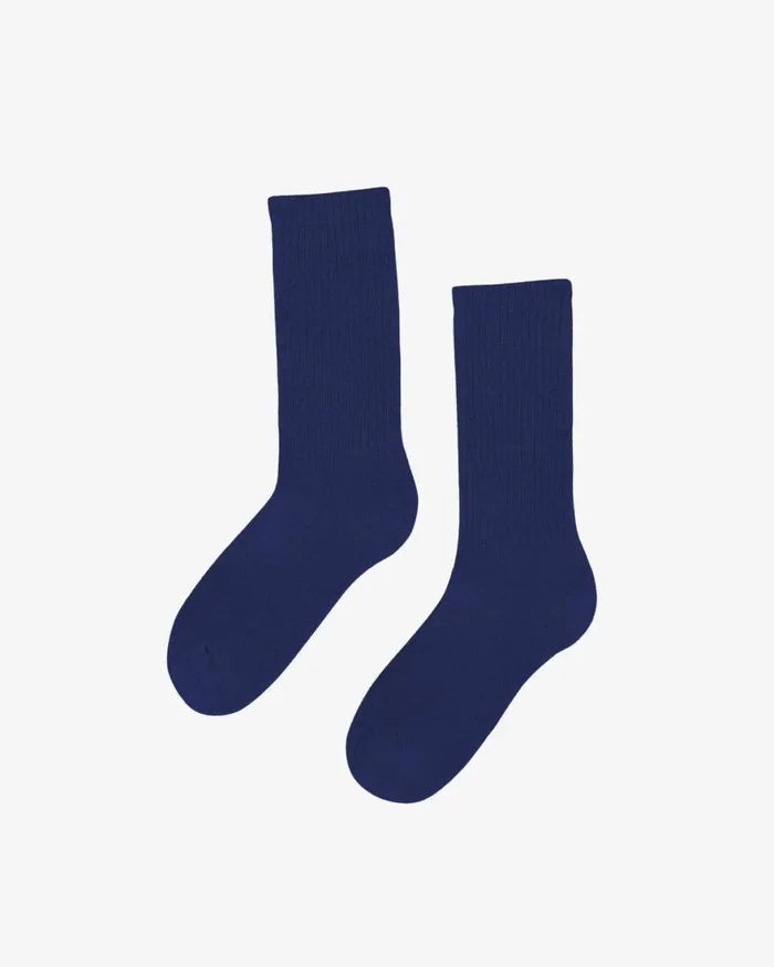 Women Socks Colorful Standard Organic Active Sock Marine Blue