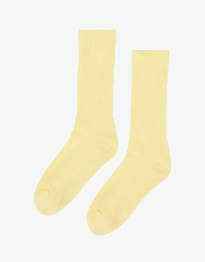 Women Socks Colorful Standard Organic Active Sock Soft Yellow