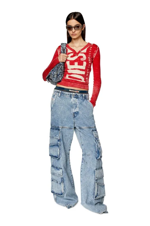 Women Straight Jeans 1996 DSire 0njaa Light Blue Diesel Straight