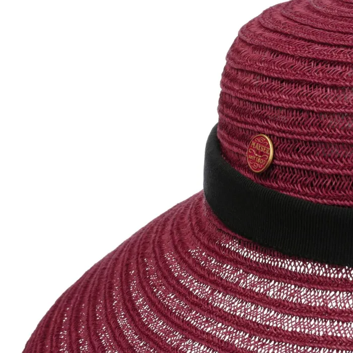 Women Straw Hats Mayser Audrey Hanfhut Burgundy Women Straw Hats Mayser Audrey Hanfhut Burgundy