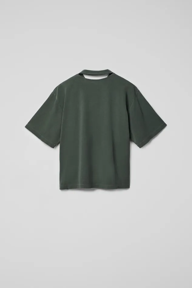 Women TShirt Green Cotton Tshirt Camper Jersey Women TShirt Green Cotton Tshirt Camper Jersey