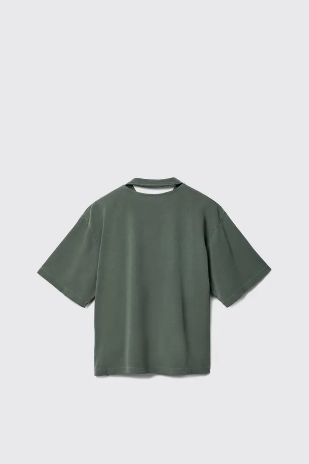 Women TShirt Green Cotton Tshirt Camper Jersey Women TShirt Green Cotton Tshirt Camper Jersey