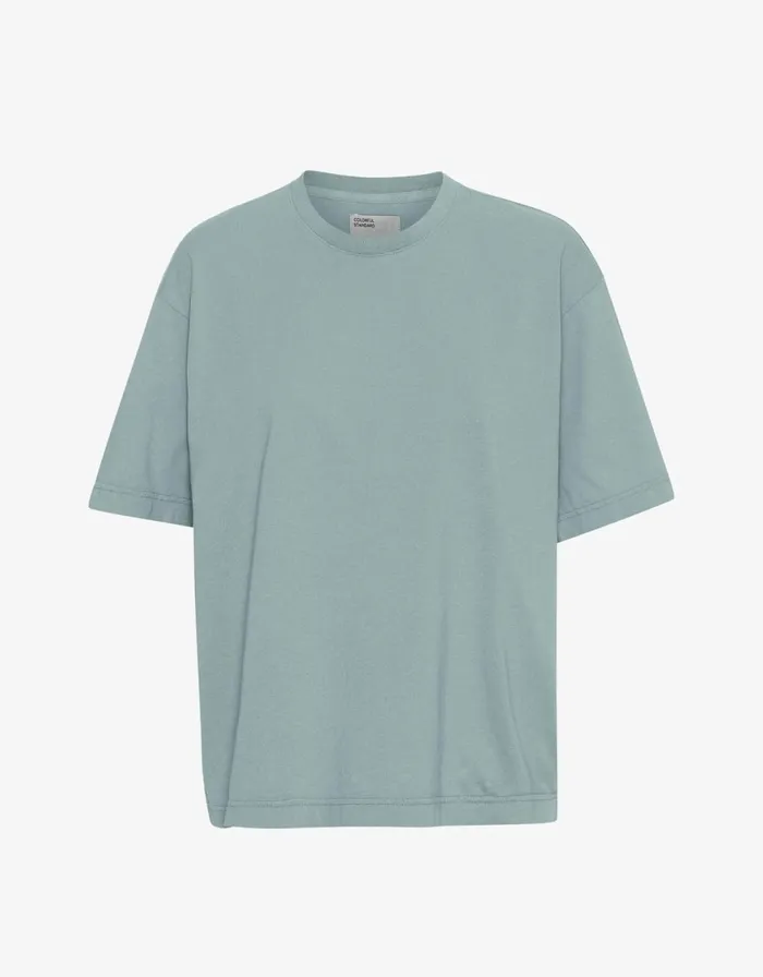 Women TShirts Colorful Standard Oversized Organic TShirt Steel Blue
