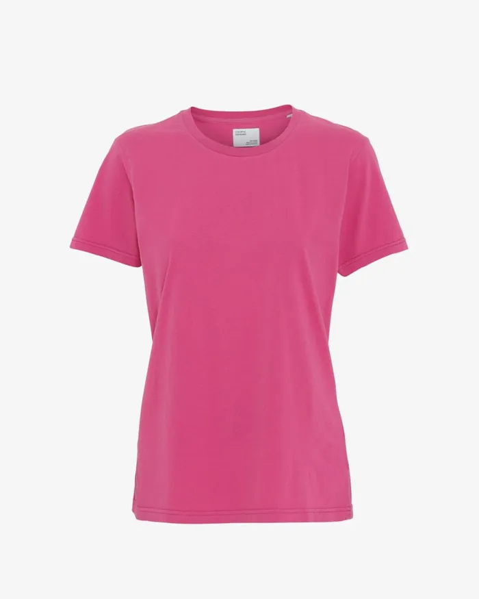 Women TShirts Colorful Standard Women Light Organic Tee Bubblegum Pink