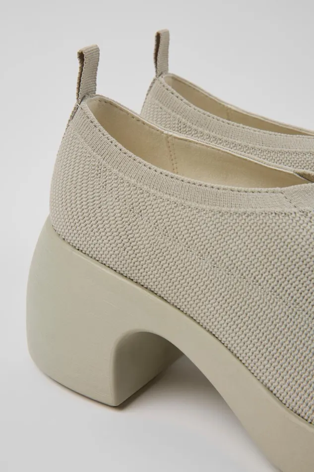 Women Thelma Gray Onepiece Knit Shoes Camper Heels