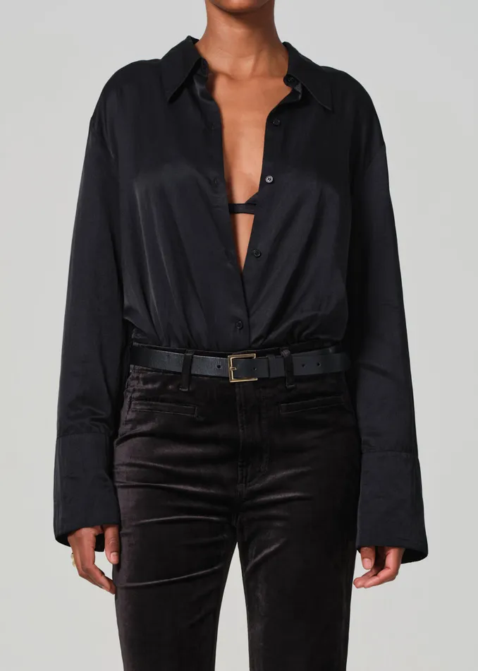 Women Tops Citizens Of Humanity Camilia Shirt In Black