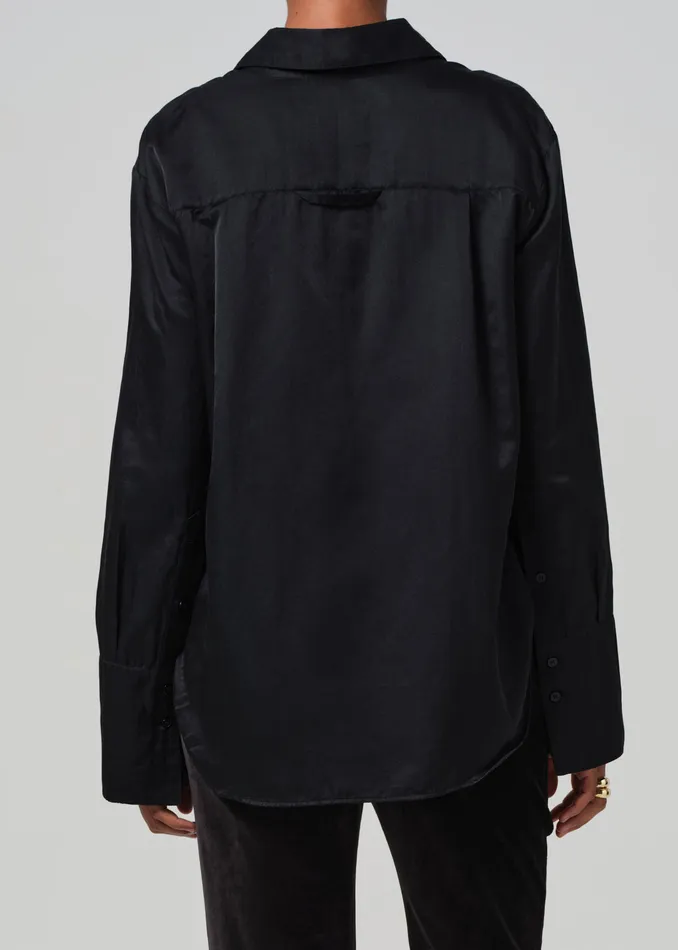 Women Tops Citizens Of Humanity Camilia Shirt In Black