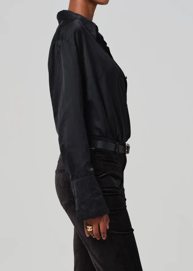 Women Tops Citizens Of Humanity Camilia Shirt In Black