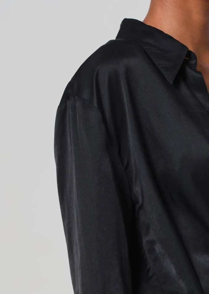 Women Tops Citizens Of Humanity Camilia Shirt In Black