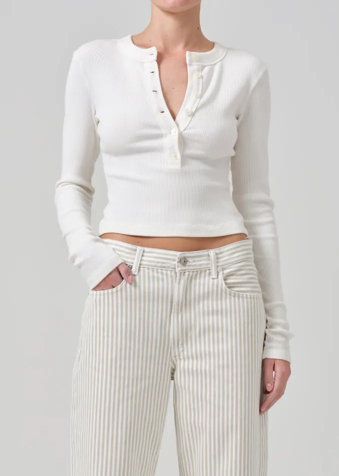 Women Tops Citizens Of Humanity Varra Henley In Pashmina
