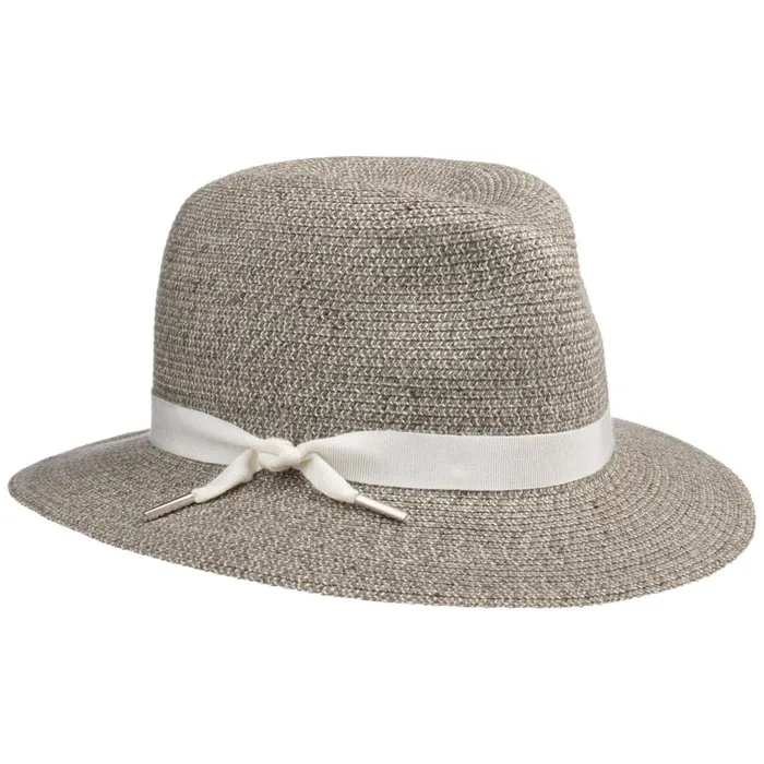 Women Traveler Hats Mayser Nane Crushable Classic Trim Hat Graymottled