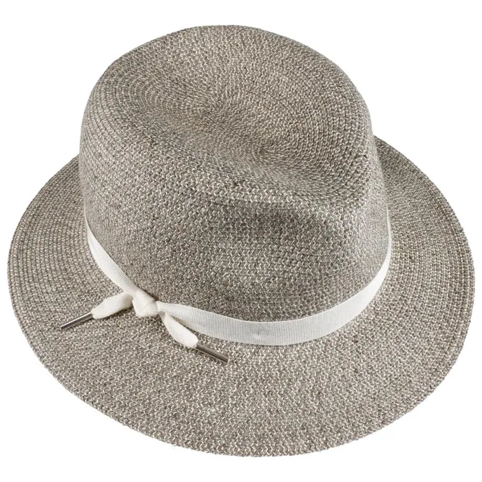Women Traveler Hats Mayser Nane Crushable Classic Trim Hat Graymottled