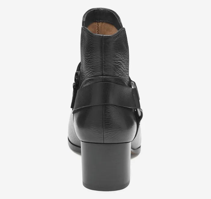 Women Trista Harness Bootie Black Calfskin JohnstonandMurphy Boots and Booties Women Trista Harness Bootie Black Calfskin JohnstonandMurphy Boots and Booties