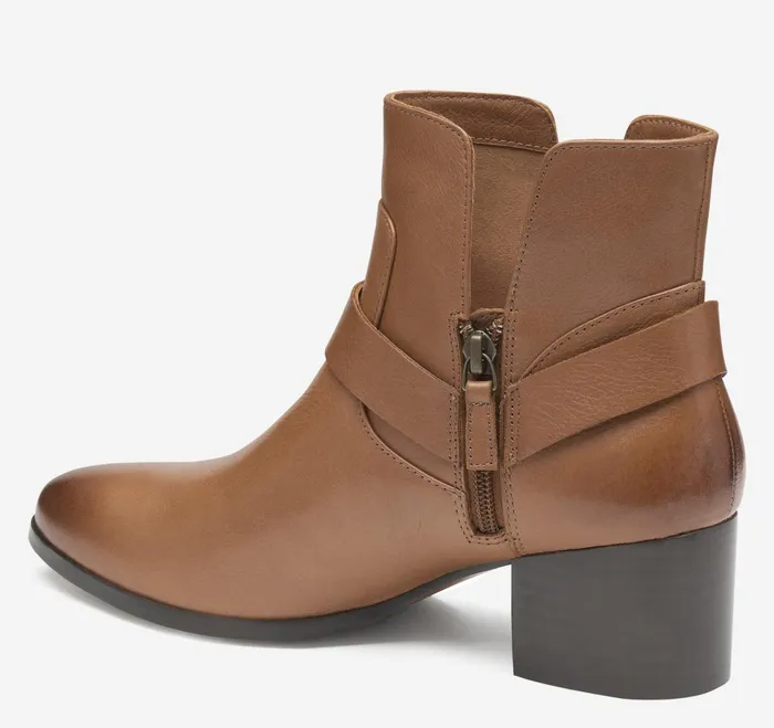 Women Trista Harness Bootie Cognac Calfskin JohnstonandMurphy Boots and Booties Women Trista Harness Bootie Cognac Calfskin JohnstonandMurphy Boots and Booties
