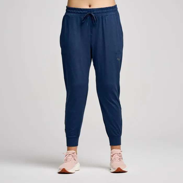 Women Triumph Pant Navy Heather Saucony Bottoms