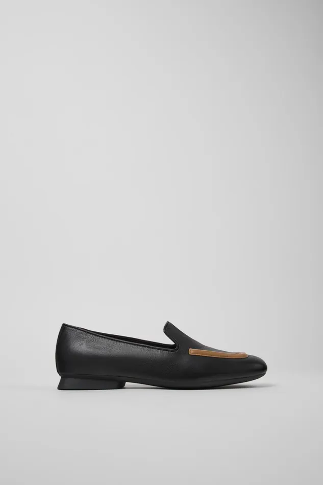 Women Twins Black Leather Ballerinas Camper Formal Shoes Women Twins Black Leather Ballerinas Camper Formal Shoes