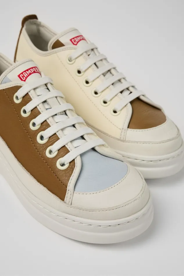 Women Twins Multicolored Leather Sneaker Camper Sneakers