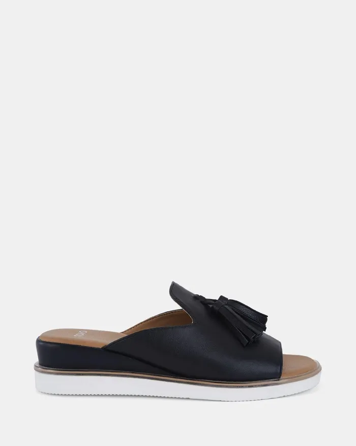 Women Wedges NOVO Shoes BOLLY BLACK