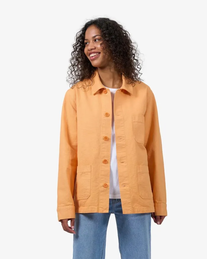 Women Workwear Jackets Colorful Standard Organic Workwear Jacket Sandstone Orange