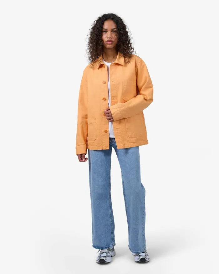 Women Workwear Jackets Colorful Standard Organic Workwear Jacket Sandstone Orange