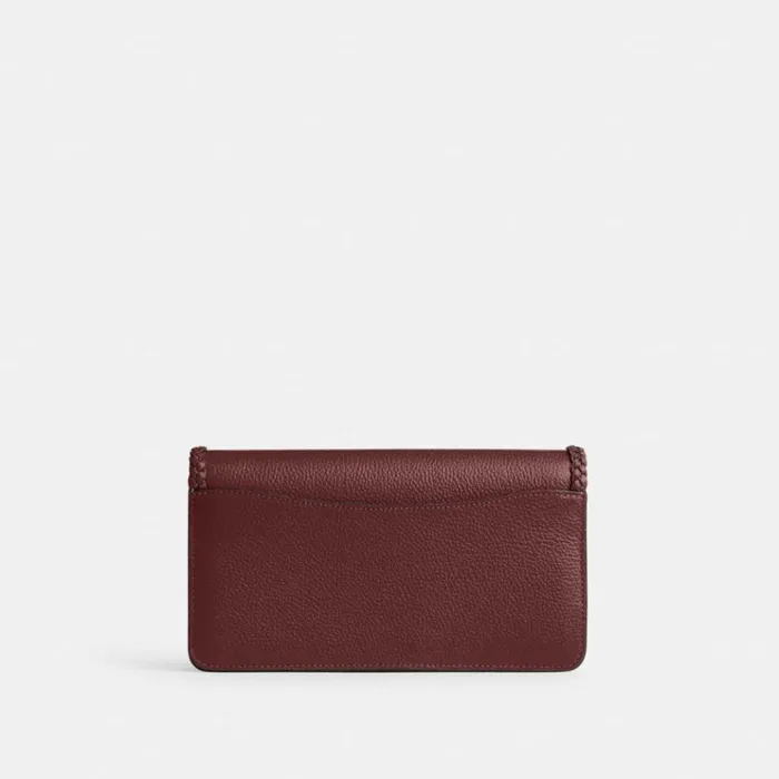 Women Wristlets Coach Tabby Chain Clutch With Braid Brasswine Women Wristlets Coach Tabby Chain Clutch With Braid Brasswine