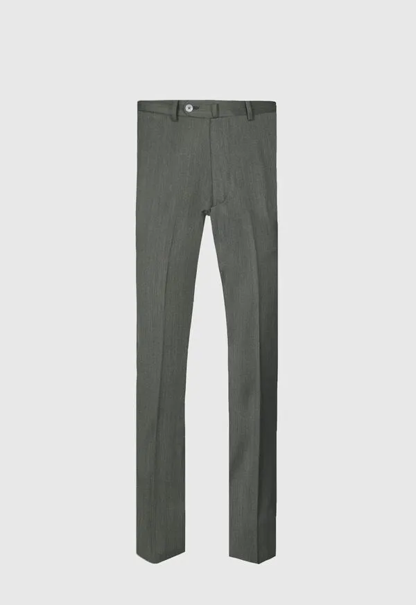 Wool Soft Cavalry Twill Trouser Dark Brown Mens Pants Paulstuart