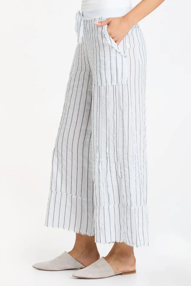 XCVI Striped Ace Pant Women Crops