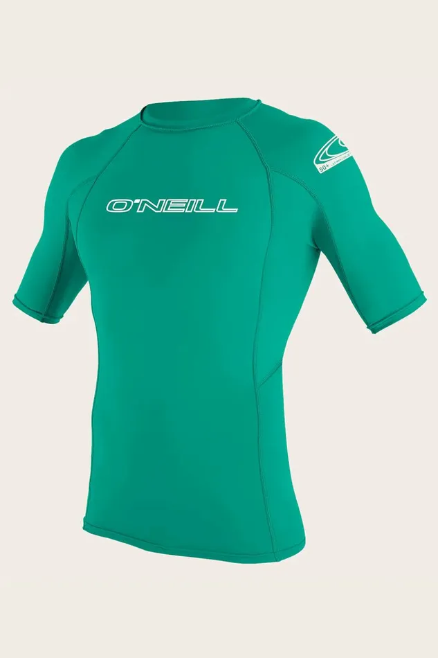 YOUTH BASIC SKINS 50 SS RASH GUARD Seaglass Kids O039NEILL Youth Wetsuits