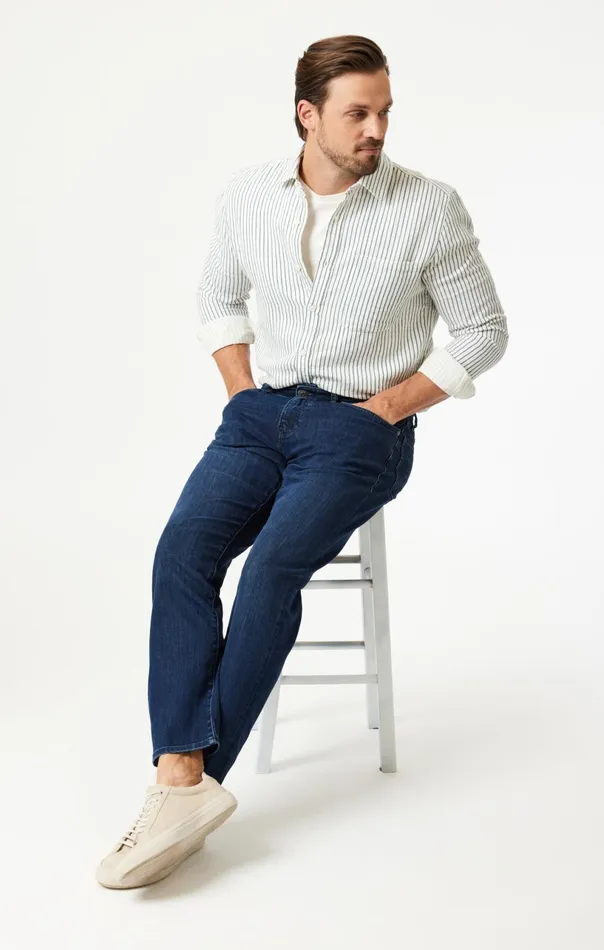 Zach Straight Leg In Deep Brushed Supermove Men Mavi Jeans Denim Zach Straight Leg In Deep Brushed Supermove Men Mavi Jeans Denim