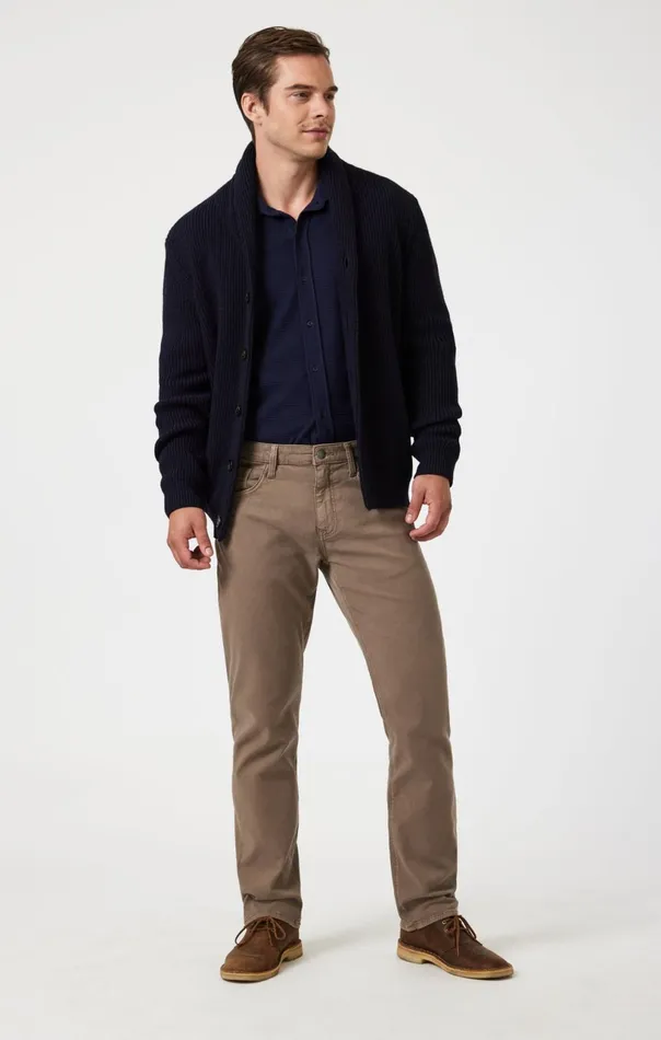 Zach Straight Leg In Timber Luxe Twill Men Mavi Jeans Pants